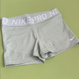 nike mint green pro short